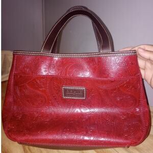 Women's Relic Embossed Red Purse Shoulder Bag Faux Leather RL4324